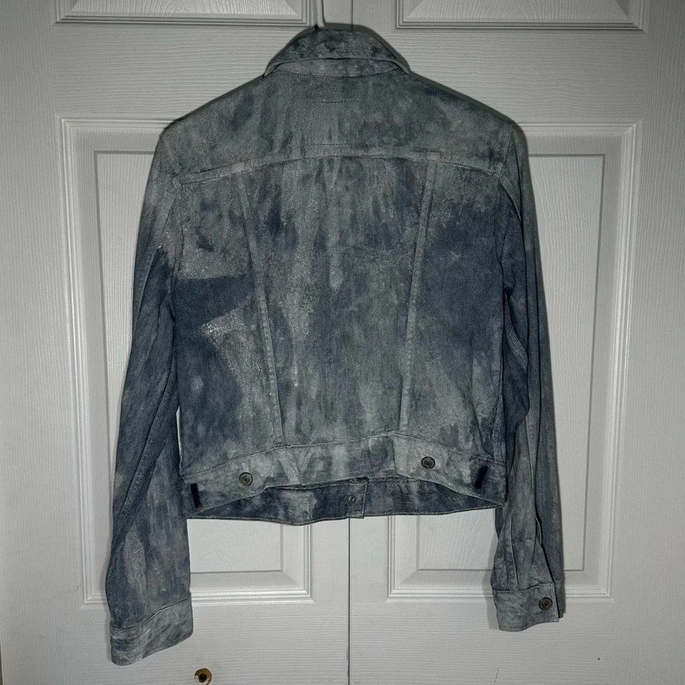 Levi Strauss & Co. Customized Acid Wash Painted Denim Jacket Medium